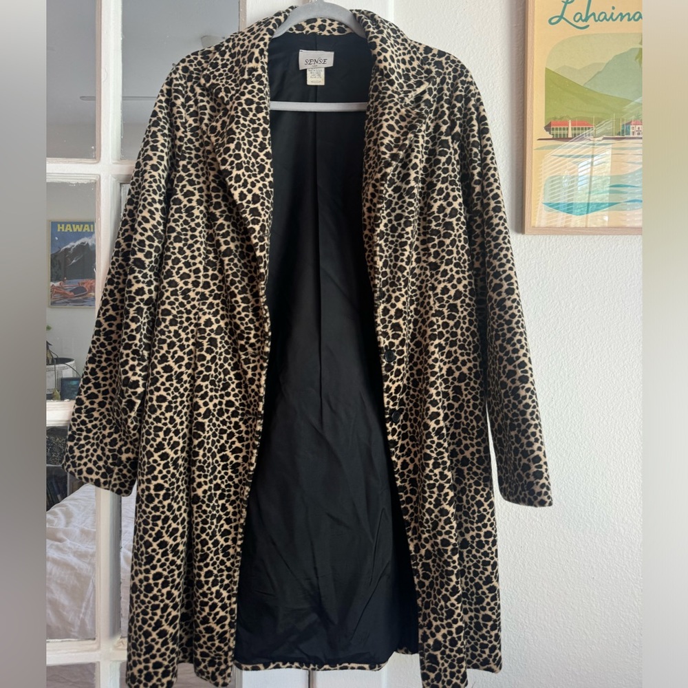 Vintage Sense USA Leopard Midlength Jacket